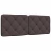 vidaXL Headboard Cushion Dark Brown 120 cm Fabric
