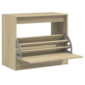 vidaXL Skohylla sonoma-ek 80x42x69 cm konstruerat tr&auml;