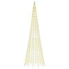 vidaXL LED-julgran på flaggstång 1534 lysdioder varmvit 500 cm