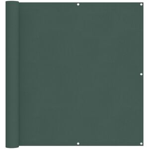 vidaXL Balkong Sk&auml;rm M&ouml;rkgr&ouml;n 110 x 600 cm Oxford Tyg