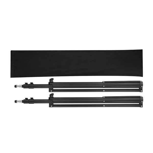 vidaXL Lampstativ 2 st justerbar h&ouml;jd 78 - 210 cm