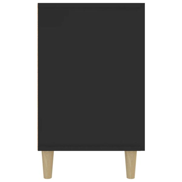 vidaXL Skänk svart 100x36x60 cm konstruerat trä