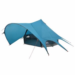 vidaXL T&auml;lt med tipi f&ouml;r 3 personer 3-personers Bl&aring; och gr&aring;
