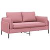 vidaXL 2-sits soffa 2-sits Rosa 188 x 81 x 89 cm Sammet