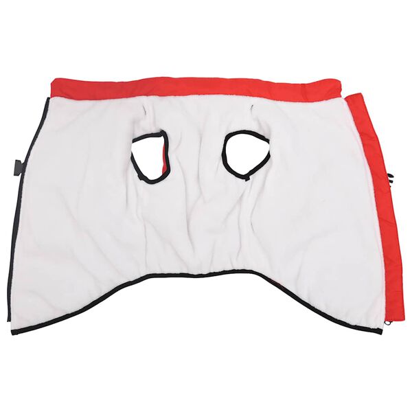 vidaXL Hundtäcke med sele vattentät reflex röd L48