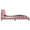 vidaXL Bed Frame without Mattress Pink 180x200 cm Velvet