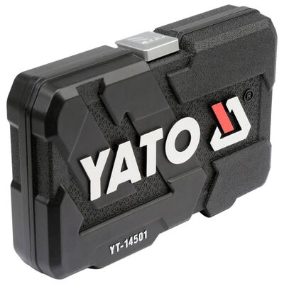 YATO Verktygsset 56 Delar metall svart YT-14501