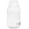 vidaXL Glasbeh&aring;llare med tappkran 2 st 3800 ml glas