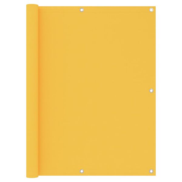 vidaXL Balkongsk&auml;rm gul 120x400 cm oxfordtyg