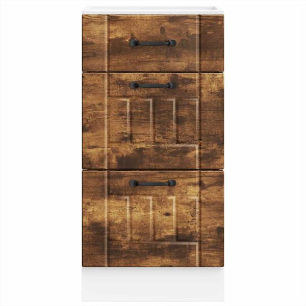 vidaXL Bassk&aring;p f&ouml;r k&ouml;k Lucca r&ouml;kf&auml;rgad ek konstruerat tr&auml;