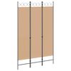 vidaXL 3-panelers rumsavdelare Beige 120 x 200 cm Tyg