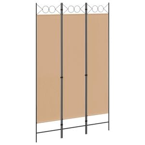 vidaXL Rumsavdelare 4 paneler vit 160x200 cm tyg