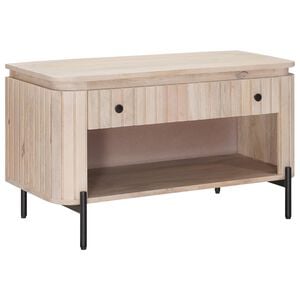 vidaXL Skob&auml;nk 85 x 37 x 48 cm Massivt mangotr&auml; och konstruerat tr&auml;