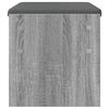 vidaXL Hallb&auml;nk med kudde Gr&aring; Sonoma 63 x 38 x 40 cm