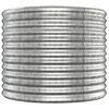 vidaXL Odlingslåda pulverlackerat stål 512x80x68 cm silver