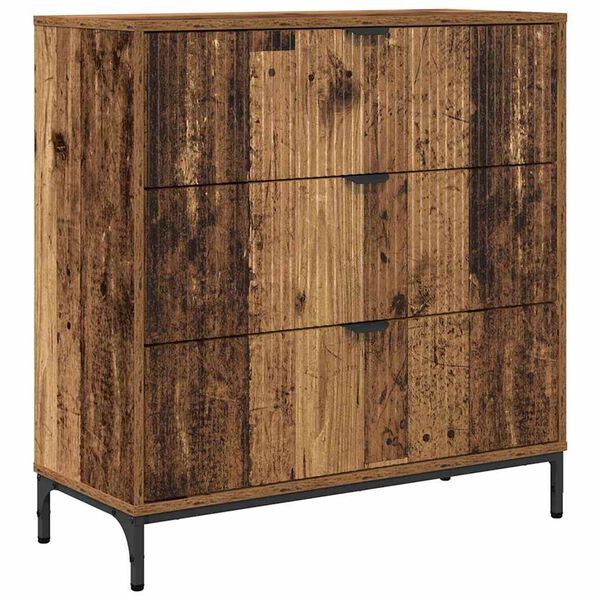 vidaXL Sideboard Gammalt trä 79,5 x 33 x 82 cm Konstruerat trä