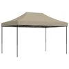 vidaXL Pop-Up hopfällbart partytält 410x279x315 cm taupe