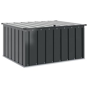 vidaXL Tr&auml;dg&aring;rdsf&ouml;rvaringsl&aring;da Svart 101 x 82 x 50 cm St&aring;l
