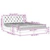 vidaXL Bed with Mattress Dark Grey 160x200 cm Fabric