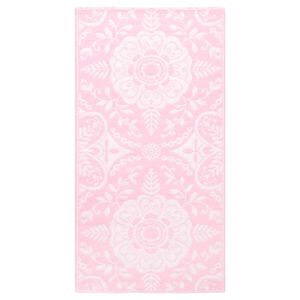 vidaXL Utomhusmatta ARAKIL rosa 80x150 cm PP