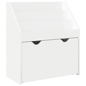 vidaXL Barnbokhylla H&ouml;gblanka vita 60 x 29,5 x 69 cm Konstruerat tr&auml;