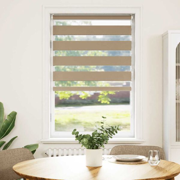 vidaXL Rullgardin zebra 70x100 cm tyg bredd 65,9 cm polyester