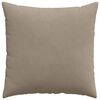 vidaXL Sofakuddar 2 pcs Taupe 80 x 80 cm tyg