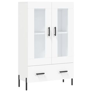 vidaXL H&ouml;gsk&aring;p vit 69,5x31x115 cm konstruerat tr&auml;
