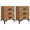 vidaXL S&auml;ngbord 2 st 40x30x55 cm massiv furu