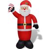 vidaXL Uppbl&aring;sbar jultomte 240 cm