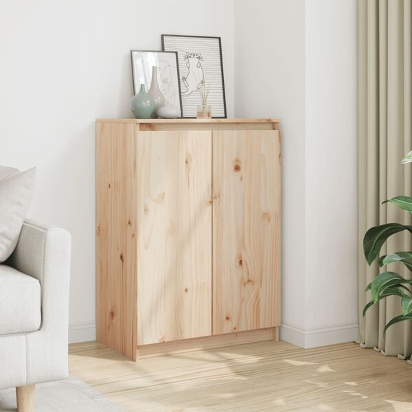 vidaXL Skänk 60x36x84 cm massiv furu