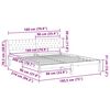 vidaXL S&auml;ngram brun och m&ouml;rkgr&aring; 180 x 200 cm Massiv furu