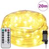 vidaXL Ljuslina med 480 LED-lampor Varmvit 20 m PVC