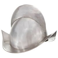 vidaXL Medeltid riddarhjälm för LARP silver stål