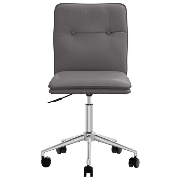 vidaXL Matstol grå konstläder