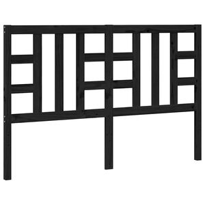 vidaXL S&auml;nggavel svart 146x4x100 cm massiv furu