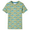 T-shirt f&ouml;r barn ljus khaki 140