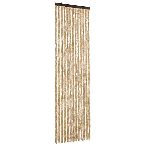 vidaXL Insektsdraperi beige 56x200 cm chenille