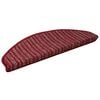 vidaXL Sj&auml;lvh&auml;ftande trappmattor 15 st 65 x 21 x 4 cm Non-Slip R&ouml;d