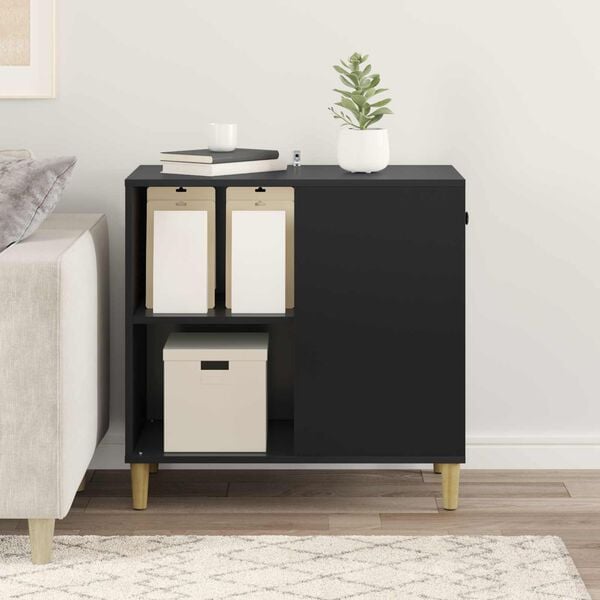 vidaXL Katt hus Svart 72 x 42,5 x 70 cm Konstruerat tr&auml;