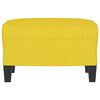 vidaXL Fotpall ljusgul 60x50x41 cm tyg