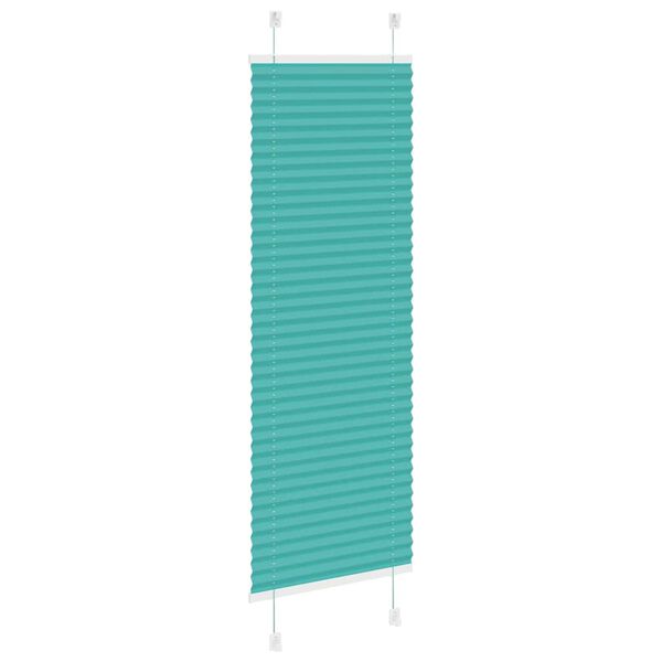 vidaXL Plisserad persienn bensingr&ouml;n 40x150 cm tyg bredd 39,4 cm