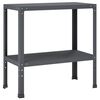 vidaXL Planteringsbord 60 x 40 x 80 cm Pulverlackerat st&aring;l Antracit