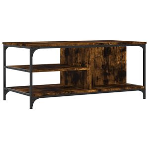 vidaXL Soffbord r&ouml;kf&auml;rgad ek 100x50x45 cm konstruerat tr&auml;