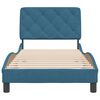 vidaXL Bed Frame without Mattress Blue 80x200 cm Velvet