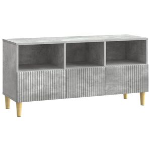 vidaXL TV-sk&aring;p 102 x 34,5 x 50 cm Betonggr&aring; Konstruerat tr&auml;