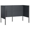 vidaXL Soptunnesk&auml;rm 167 x 85 x 113 cm St&aring;l Antracit
