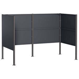 vidaXL Soptunnesk&auml;rm 167 x 85 x 113 cm St&aring;l Antracit