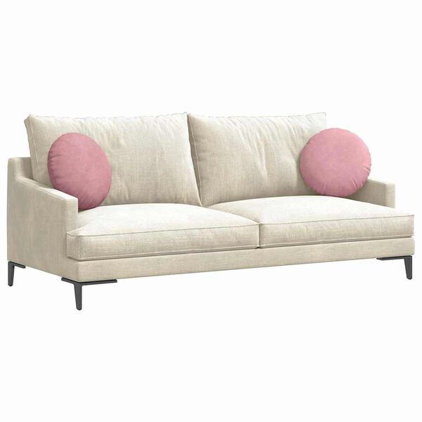 vidaXL Sittkuddar 2 pcs Rosa Ø 40 x 13 cm Sammet