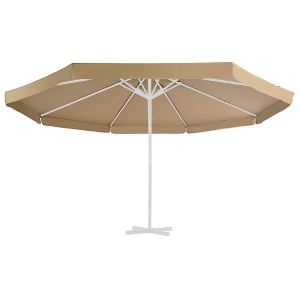 vidaXL Reservtyg f&ouml;r parasoll taupe 515 cm